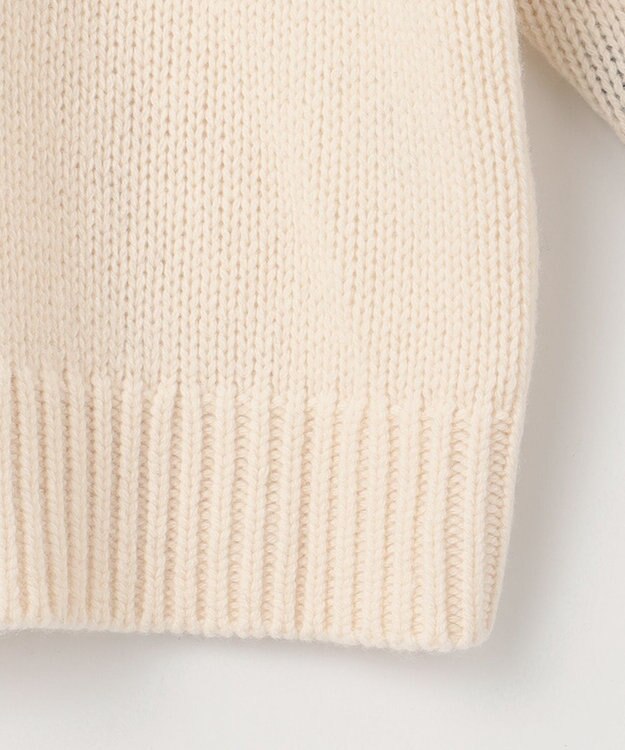 23区 L 【SLOW/一部店舗限定】ノルディック プルオーバー ニット オフホワイトベース