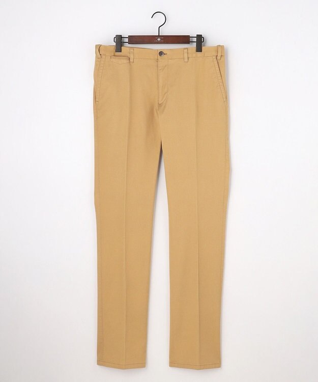 JOSEPH ABBOUD 【キングサイズ・ウエストも伸びる!オーガニックコットン使用】ハイパワーカルゼ パンツ 26SSモデル キャメル系