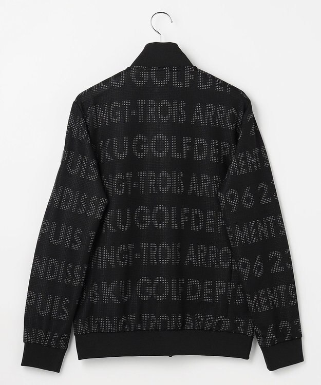 23区GOLF 【MEN】ロゴジャガードトラックジャケット ブラック系5