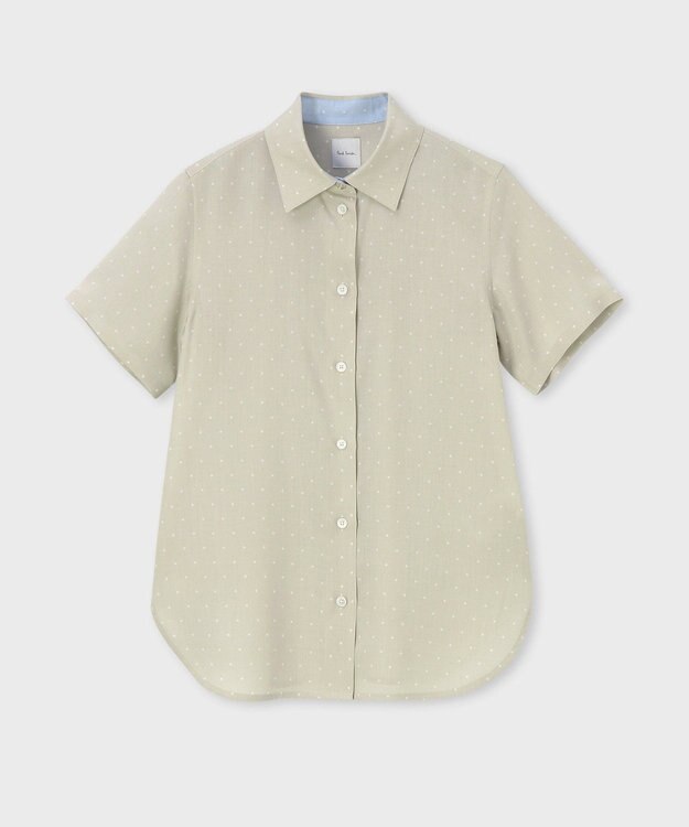 Paul Smith 【洗える】ポルカドット 半袖シャツ ベージュ