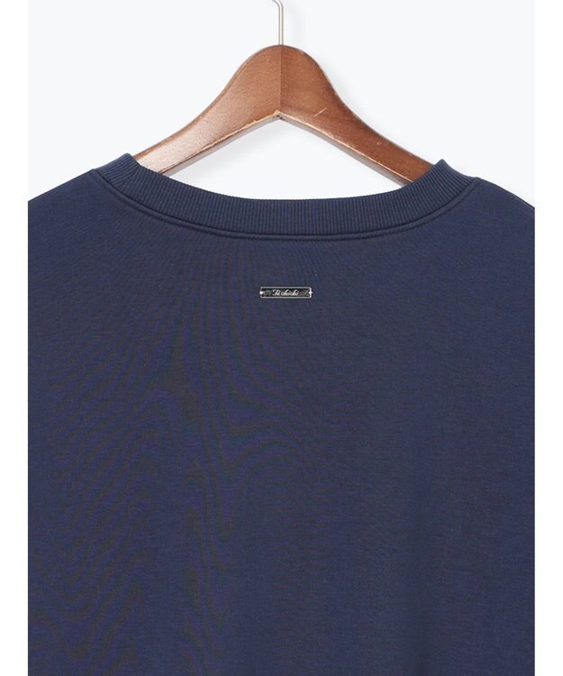 Te chichi プレート付き裏毛PO ネイビー