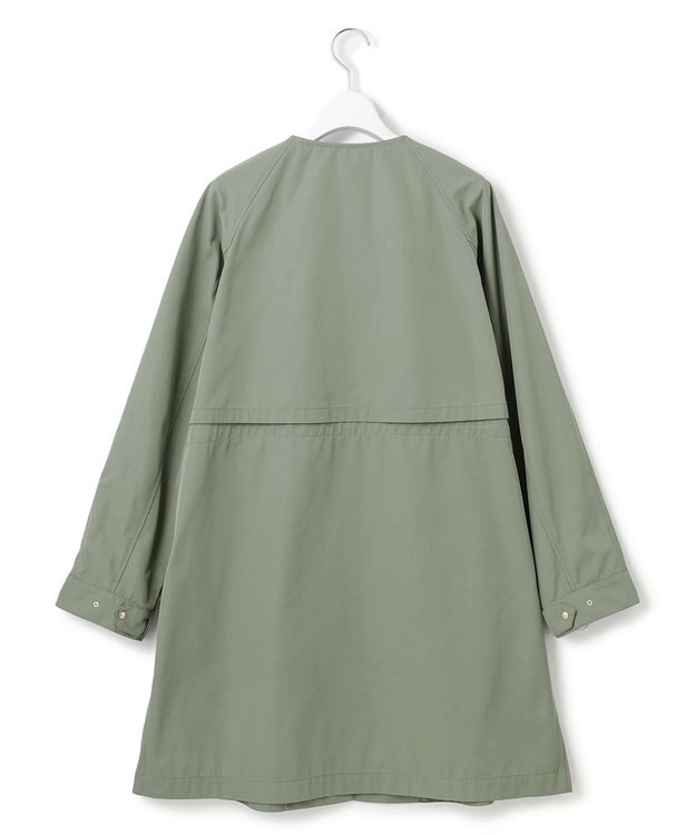 23区 S 【撥水加工】ライトツイル ノーカラーコート カーキ系