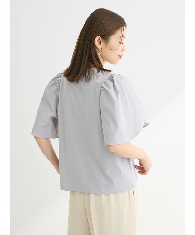 Green Parks ・ＳＵＧＡＲ　ＳＰＯＯＮ　チューリップスリーブＴＥＥ Light Gray
