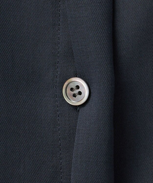 23区 【GOLD LABEL】シアーコットン ラッフル襟 ブラウス ダルブルー系