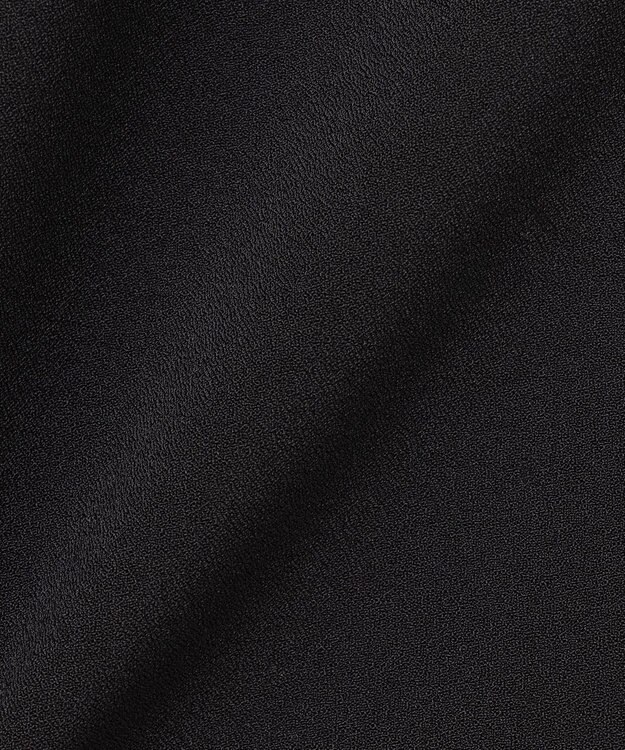 組曲 【暖かい・ストレッチ】バックウォームワイドタックパンツ ブラック系