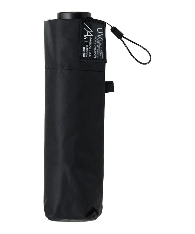 MOONBAT 【遮光100％/超軽量/大きめ】マジで軽い傘 晴雨兼用 折りたたみ日傘 マジカルテックプロテクション 61cm ブラック