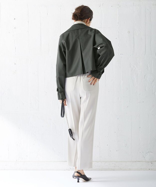 ICB L T/Cシャンブレーツイル 3WAYコート チャコール系