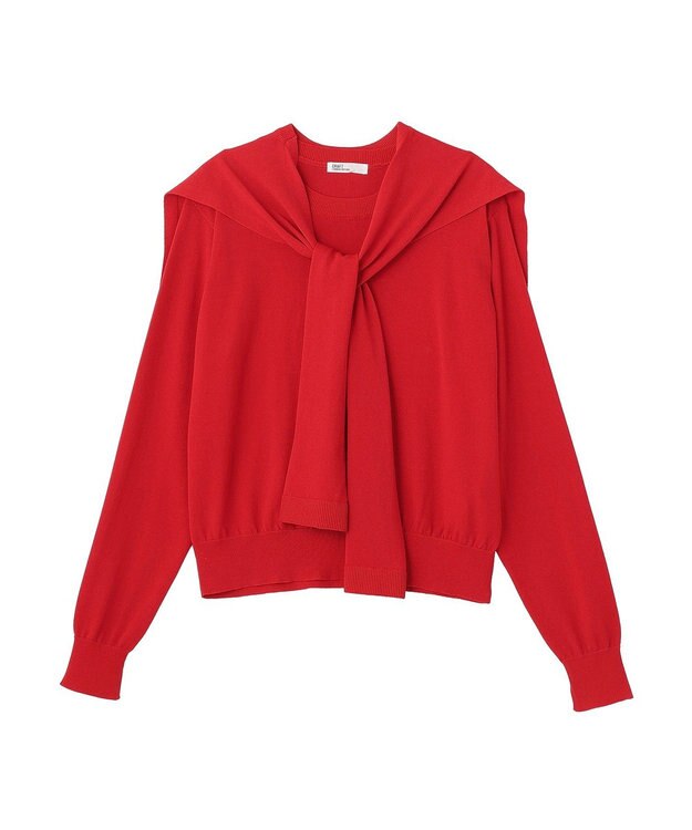CRAFT STANDARD BOUTIQUE ニットストール+プルオーバー Red