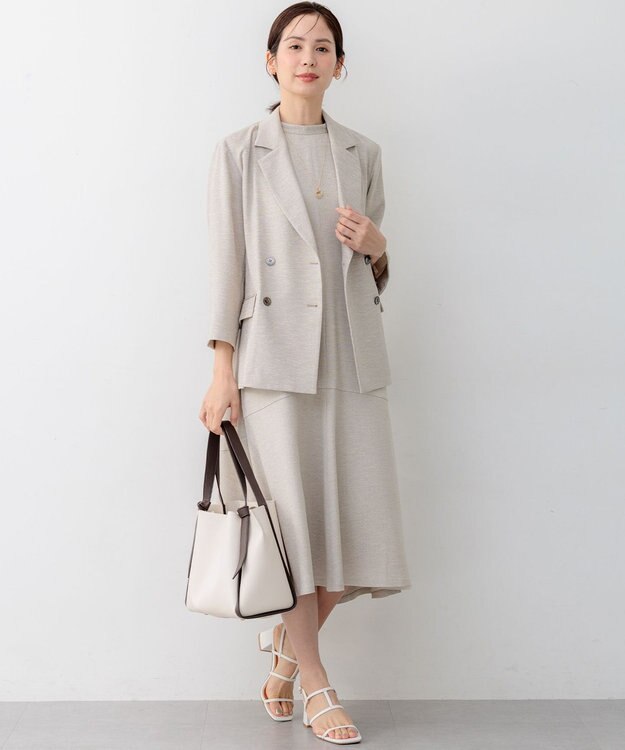 組曲 S 【先行予約】ライトリネンライク ワンピース ベージュ系