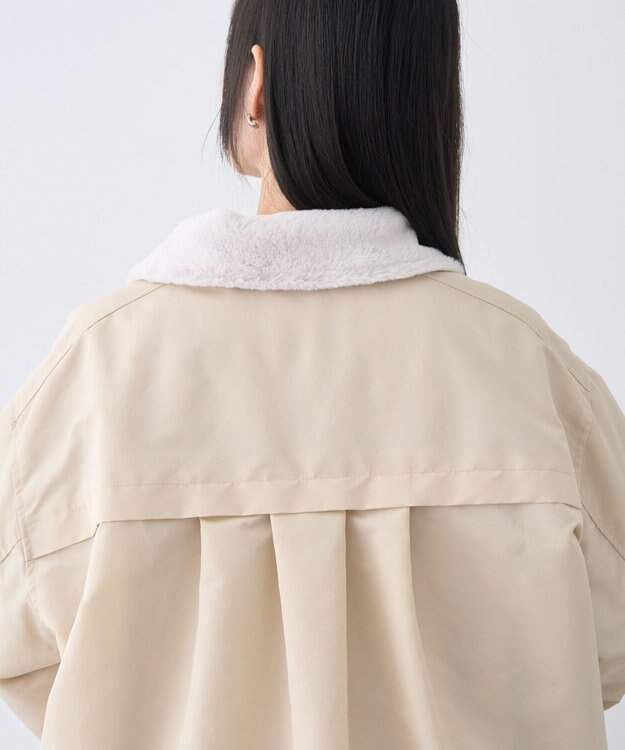 earth music&ecology リバーシブルMA-1 Light Beige