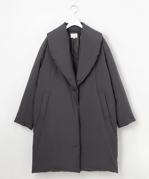 23区 L 【R(アール)】LIMONTAライトダウン ショールカラーコート グレー系
