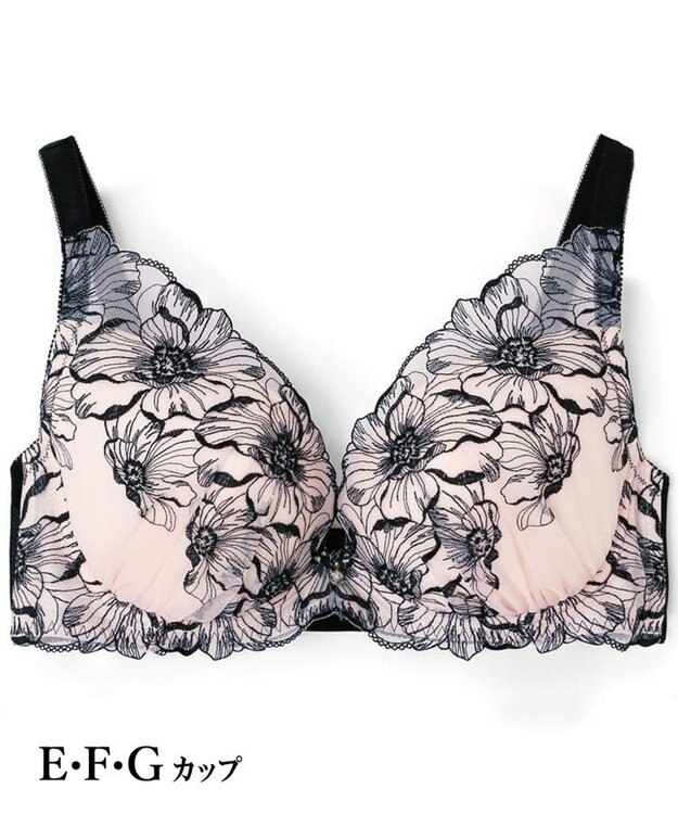 San-ai Resort（三愛水着楽園） エレガントコレクション【2409】単品ブラEFGカップ 【northerly】 ブラック