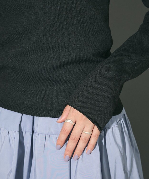 Green Parks ハイネックニット＋カシュクールニット Black