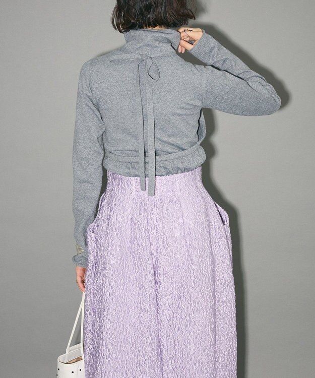 Green Parks ハイネックニット＋カシュクールニット Gray