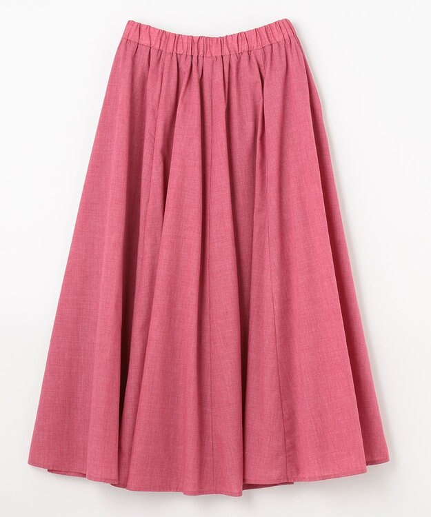 ANY 【ウエストゴム】シャンブレーライク スカート ローズ