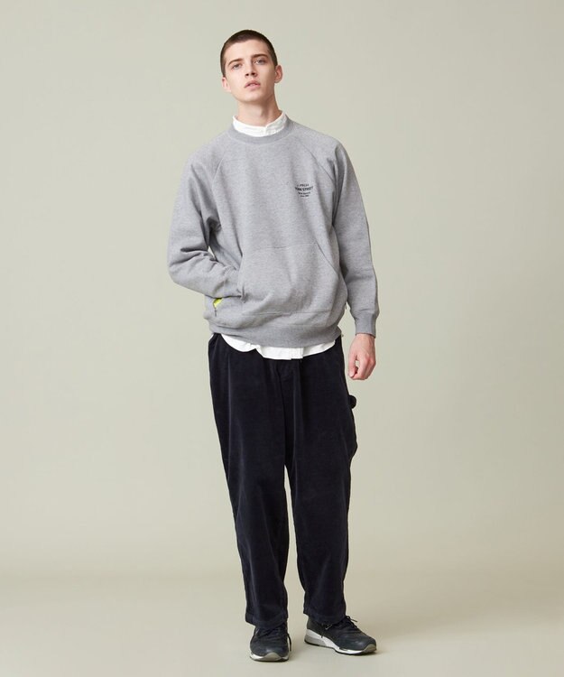 J.PRESS YORK STREET 【UNISEX】クルーネック プルオーバー スウェット ライトグレー系