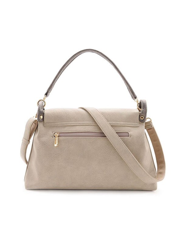 MioFIRANO バックル付きフラップトートバッグ 2WAY　FIRANO フィラノ GRAY