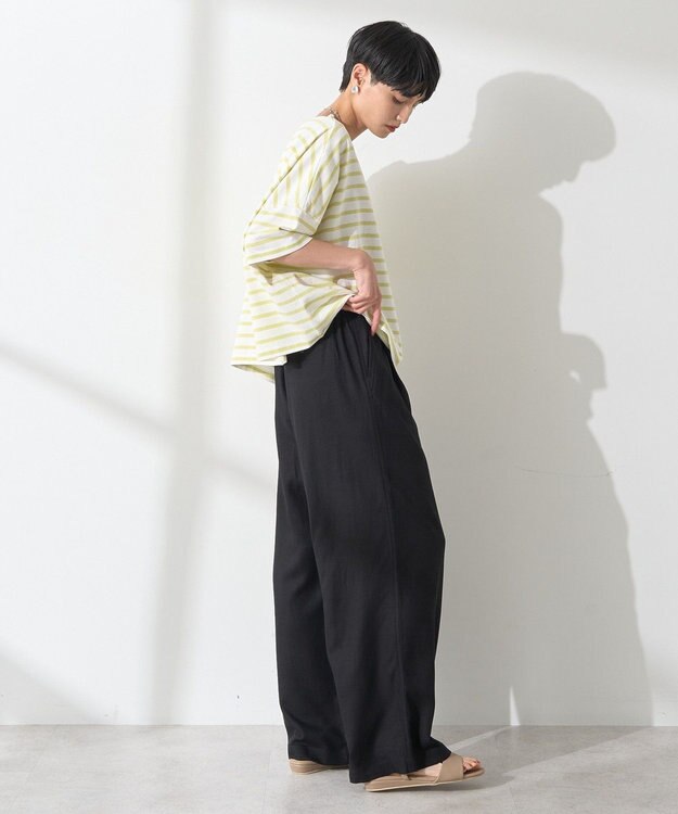 AMERICAN HOLIC バスクボーダー半袖プルオーバー Yellow