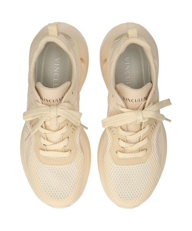 Bridget Birkin 【VINCULUM】厚底メッシュスニーカー アイボリー