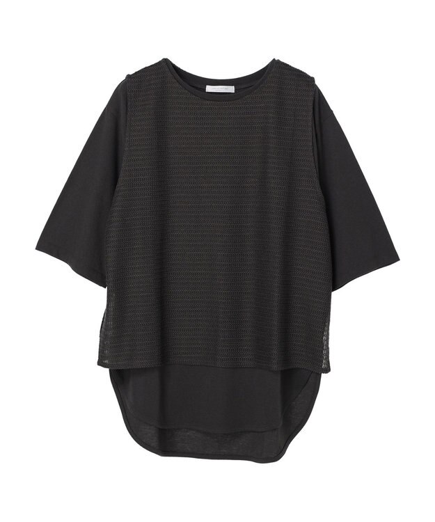 Green Parks ＳＥＴ２点　メッシュベスト＋半袖カットチュニック Gray