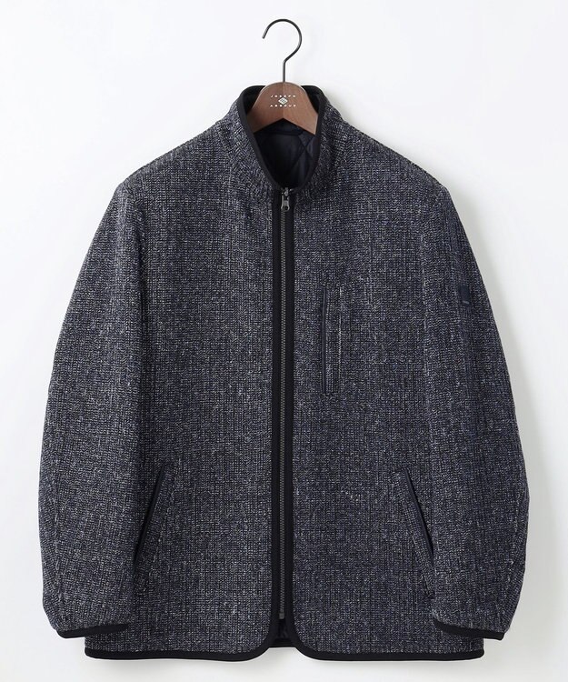 JOSEPH ABBOUD 【リバーシブル】ツィーディーフリースリバーシブル ブルゾン ネイビー系