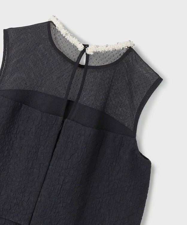 GRACE CONTINENTAL ジャガードフレアドレス ブラック