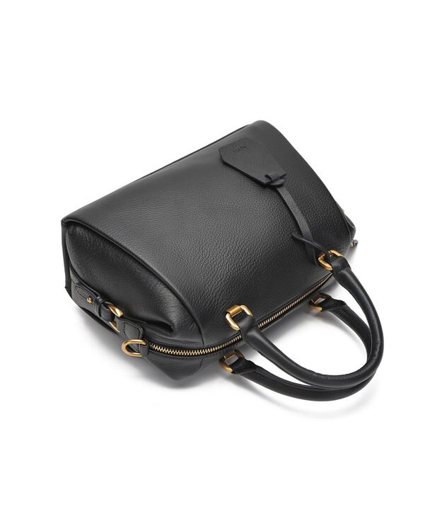 style code [Lyrss]牛革　ボストンバッグ ブラック