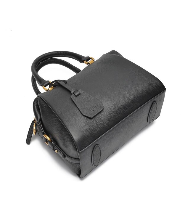 style code [Lyrss]牛革　ボストンバッグ ブラック