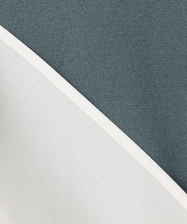 組曲 ストレッチクリアドッキング ニットプルオーバー チャコールブルー系