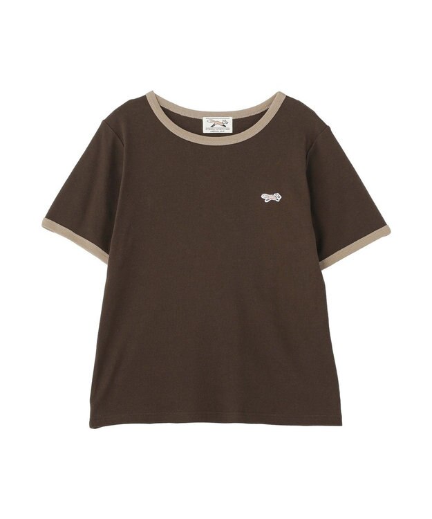 AMERICAN HOLIC 【PENNEY'S】配色リンガーTシャツ Brown