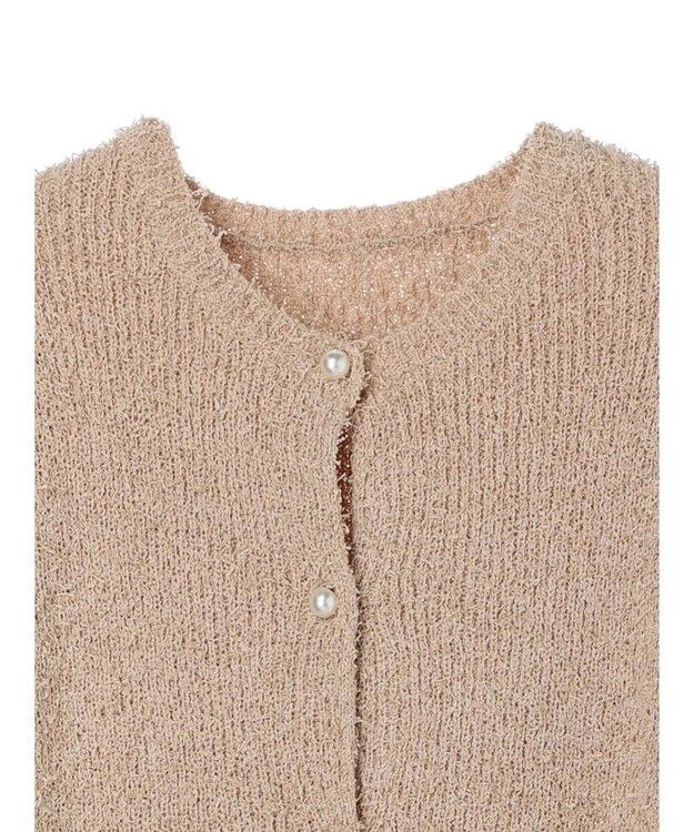 earth music&ecology カールヤーンカーディガン Beige