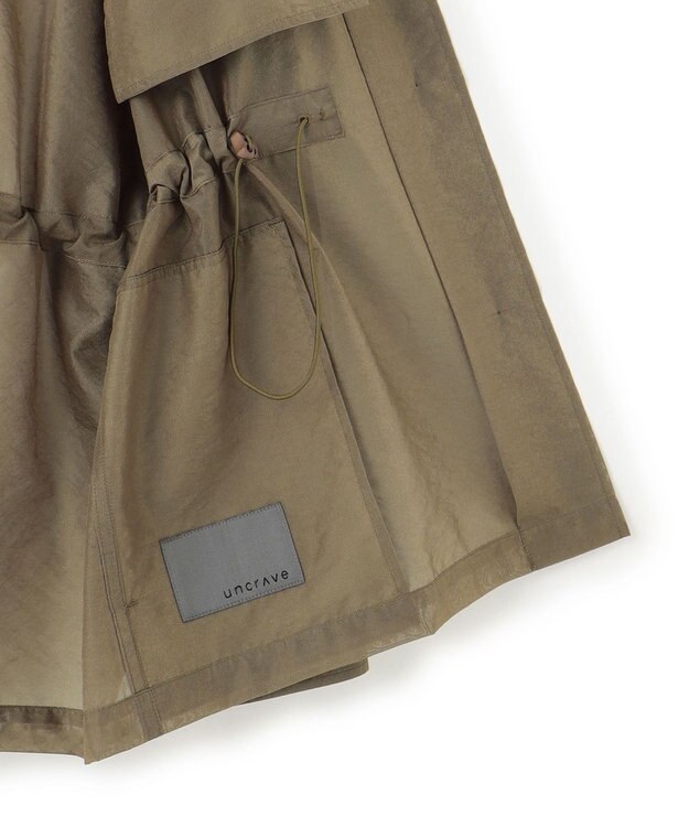 uncrave シアーオーガンジー ミリタリーブルゾン カーキベージュ