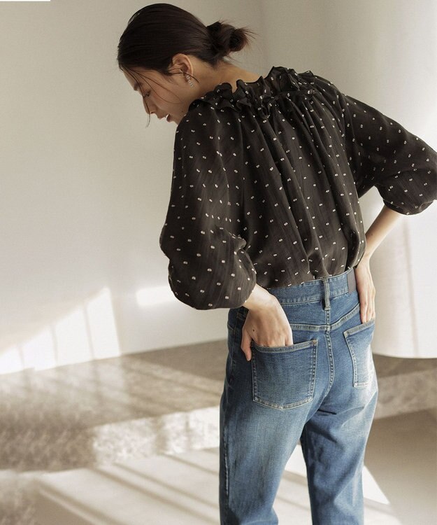 組曲 ミッドデニム パンツ ユーズドブルー系