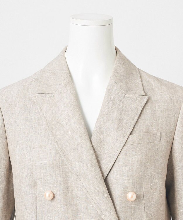 23区 【GOLD LABEL】MANTECO スーペリアリネン ジャケット フラックス系