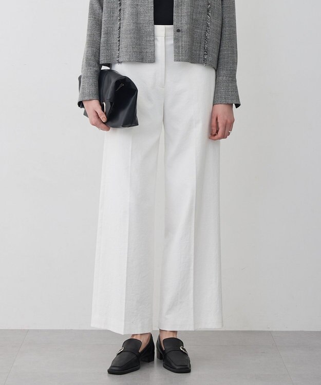 ICB L 【先行予約】シェルタリングドライオックス ワイドパンツ オフホワイト