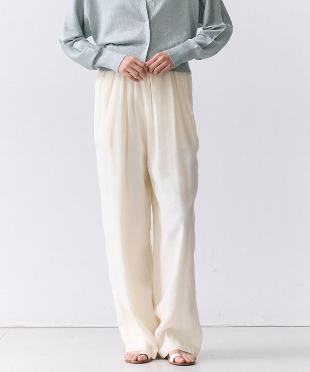 BEIGE， SERAPHIN / ライトシアー イージーワイドパンツ Ecru