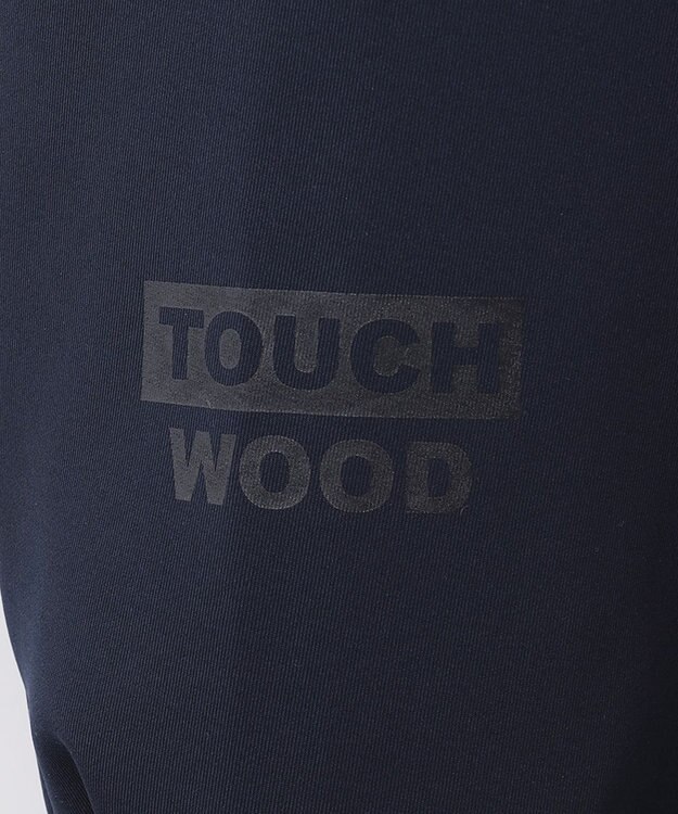 PW CIRCULUS 【MEN】【撥水/防風/ストレッチ】ロゴプリント ジップアップ フーデッド ブルゾン ネイビー系