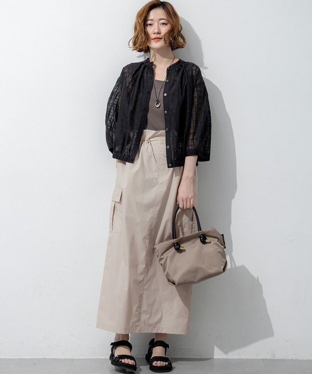 23区 スエードスポーツ サンダル ブラック系