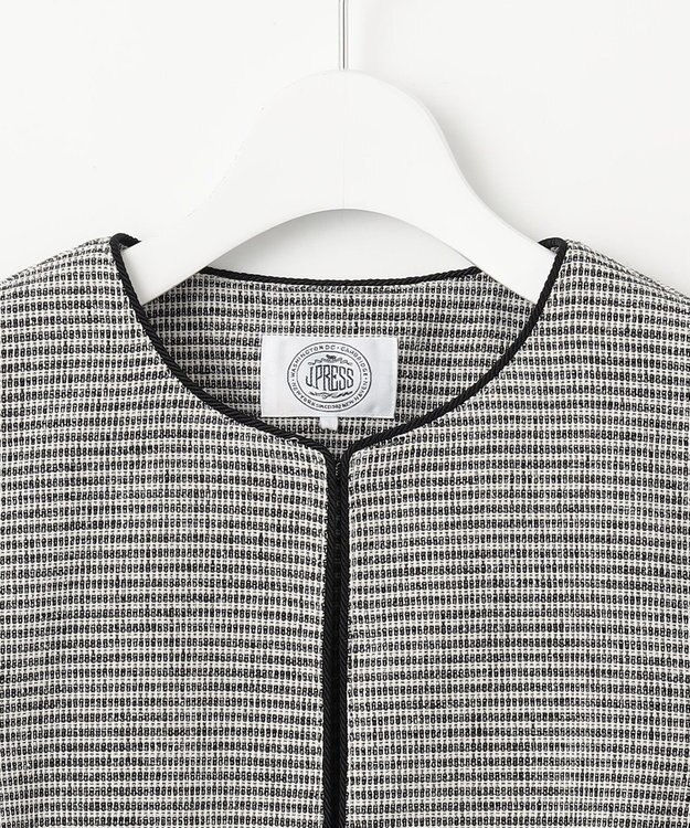 J.PRESS LADIES 【洗える】Calameraリングメッシュ ジャケット モノトーン系