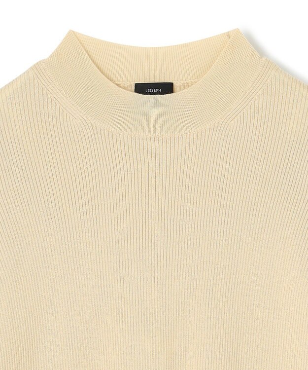 JOSEPH 【洗える】ウールリブ　ラウンドネックニット Pale Olive