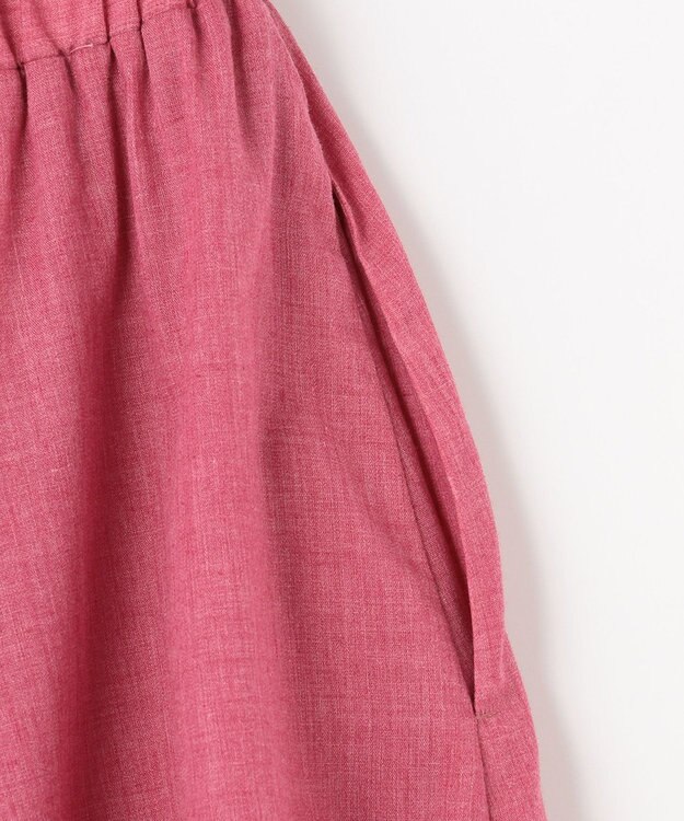 ANY 【ウエストゴム】シャンブレーライク スカート ローズ