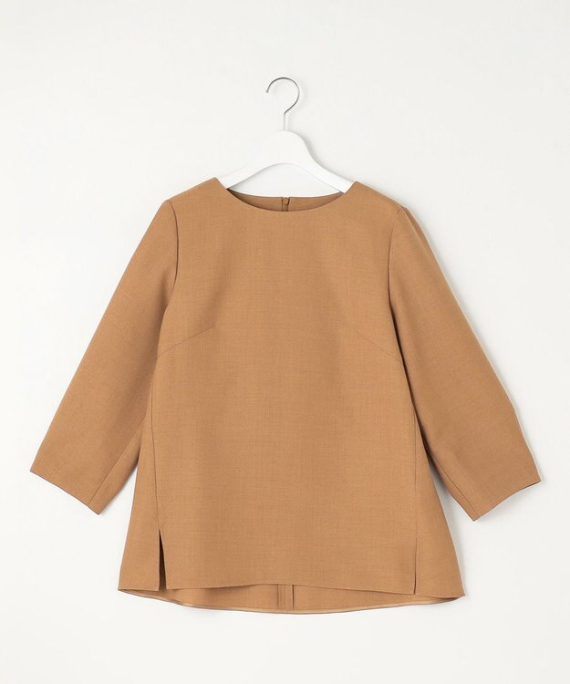 自由区 【セットアップ対応・洗える】ハニカムクロス  ブラウス ブラウン系