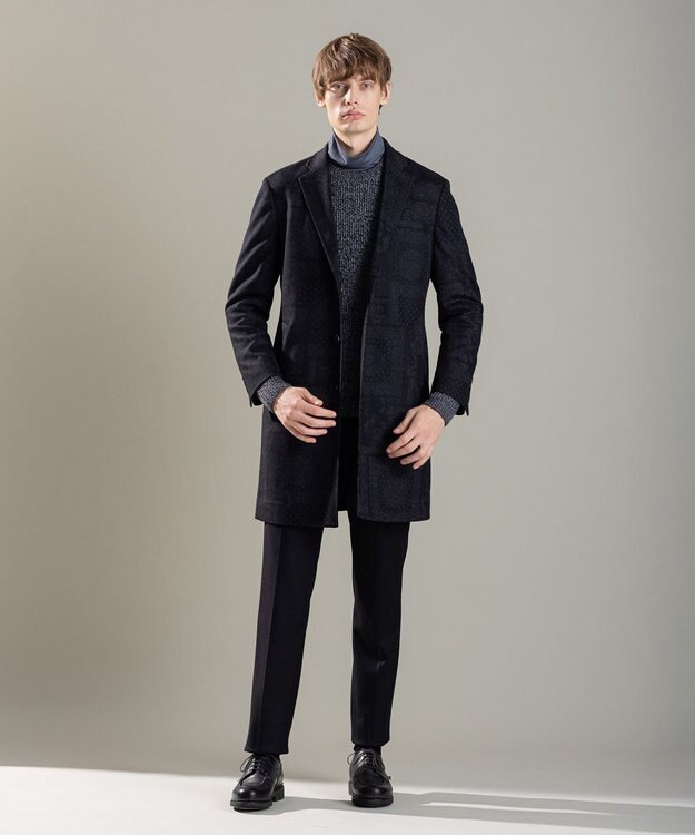 JOSEPH HOMME リッジメリノ　クルーネック グレー系