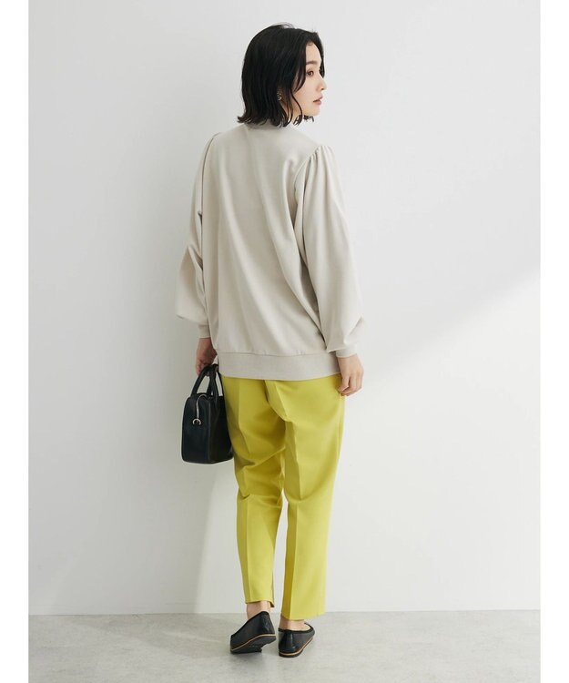 Green Parks 袖ギャザーボリューム裏毛プルオーバー Light Beige