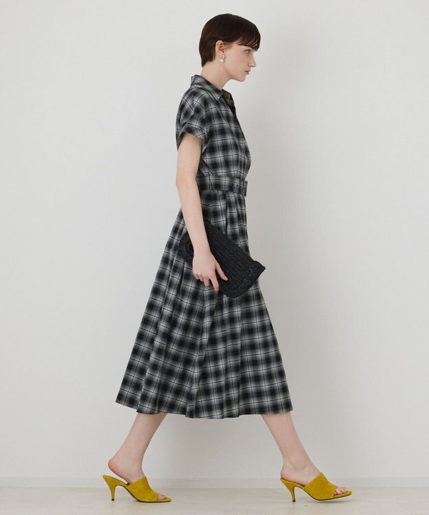 GRACE CONTINENTAL ラップフレアワンピース ブラック