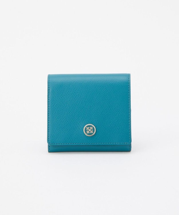 russet 【2025AW新作】プレートレザーギャルソンウォレット(SO-429) TealGreen