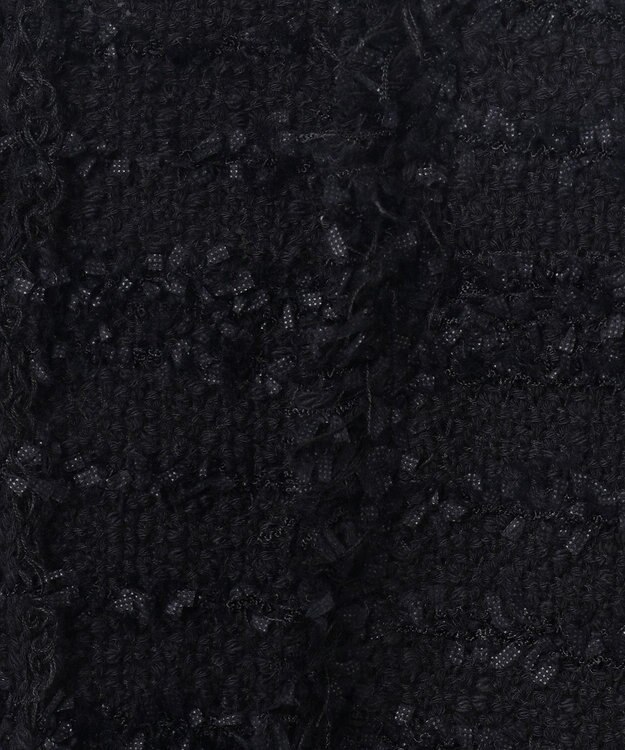 ICB 【洗える】 スラリットテープ カーディガンジャケット ブラック系