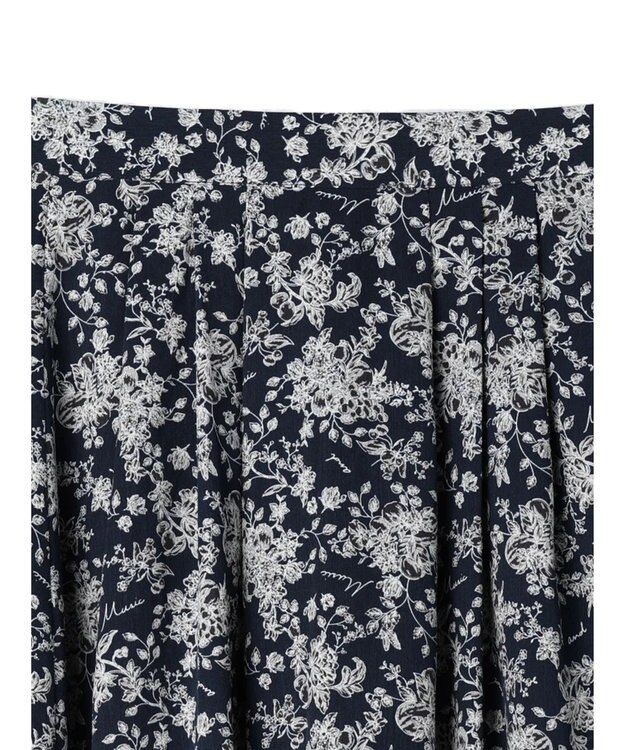 earth music&ecology 隠れリス柄スカート Navy