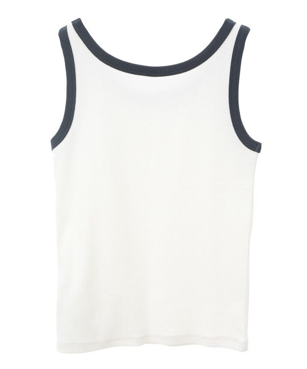 AMERICAN HOLIC バイカラーテレコタンクトップ Ivory