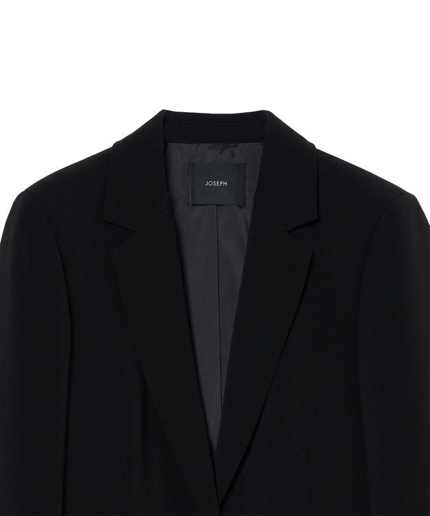 JOSEPH コンフォートクレープ　シングルブレストジャケット Black